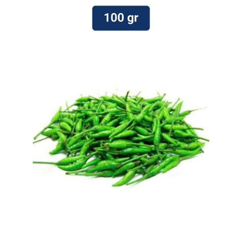 Jual Cabe Rawit Hijau 100 Gr Shopee Indonesia