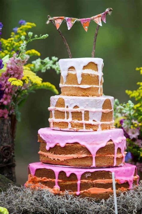 Bonitos Naked Cakes Para Tu Boda