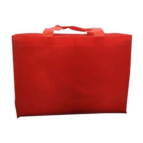 2kg Red Plain Loop Handle Non Woven Bag For Shopping At Rs 6 Piece In