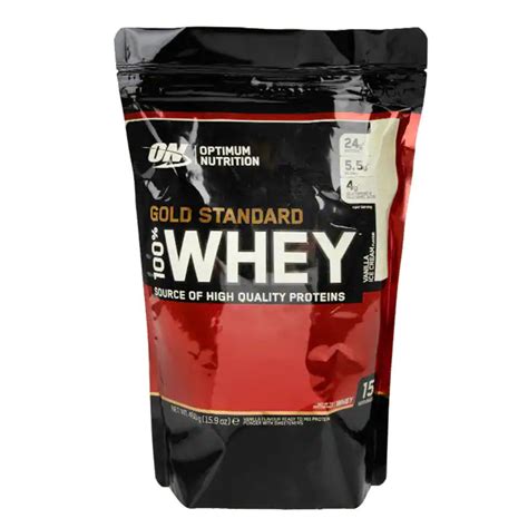 Comprar Optimum Nutrition Gold Standard 100 Whey Vanilla Ice Cream 450g Online