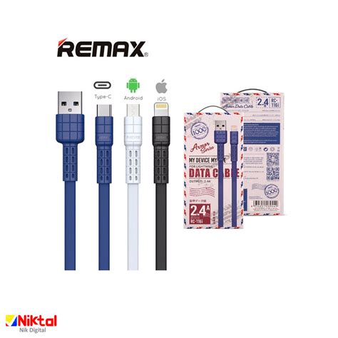 Remax USB to Lightning RC 116i Cable کابل تبدیل ریمکس فروشگاه نیکتال