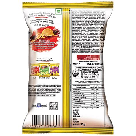 Buy Bingo Original Style Korean Style Hot Spicy Potato Chips Online At Best Price Of Rs