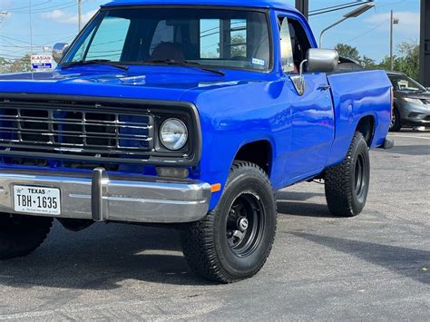 1976 Dodge D150 Blue 4wd Automatic For Sale