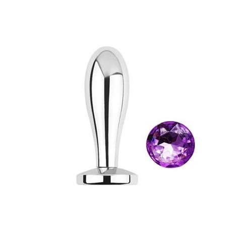 Bouchon Anal Argenté S M Métal et Cristal Lisse Bijoux de Gode Cdiscount Boutique