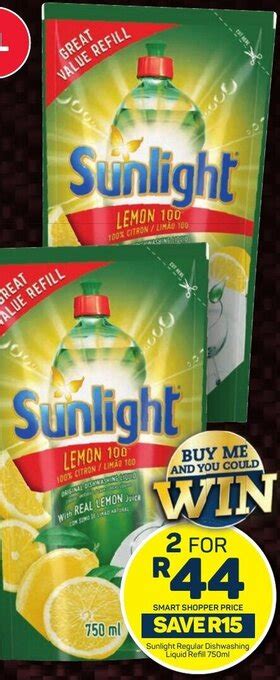 Sunlight Regular Dishwashing Liquid Refill Ml Offer At Pick N Pay