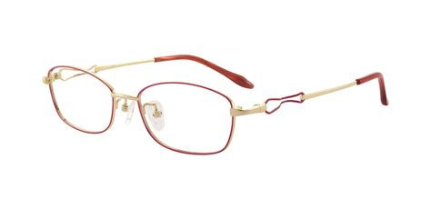 Gazelle Rectangle Prescription Glasses Red Women S Eyeglasses Payne Glasses