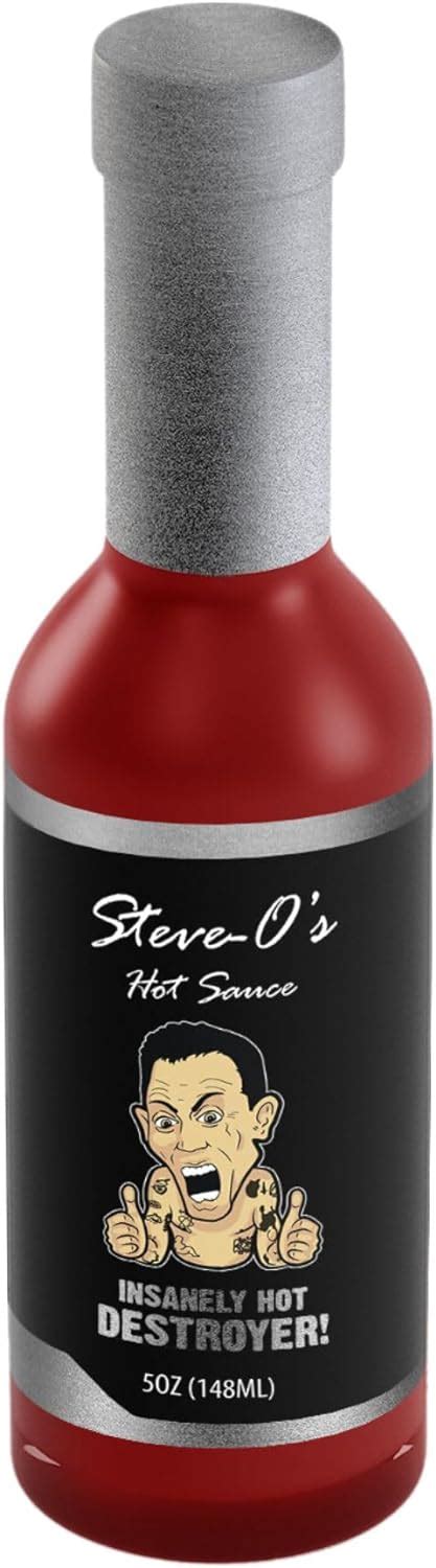 Steve O S Hot Sauce Destroyer Hot Sauce With Garlic And Scorpion Naga Jolokia And Carolina