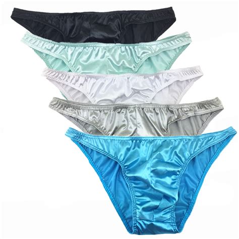 Or Pack Mens Sexy Satin String Bikini Underwear Bulge Pouch Brief Shorts S M Ebay