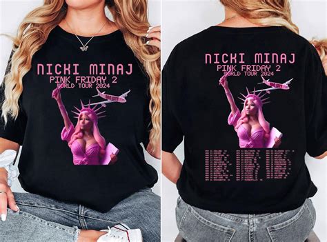 Nicki Minaj 2 Sided Shirt Limited Nicki Minaj Pink Friday 2024 World