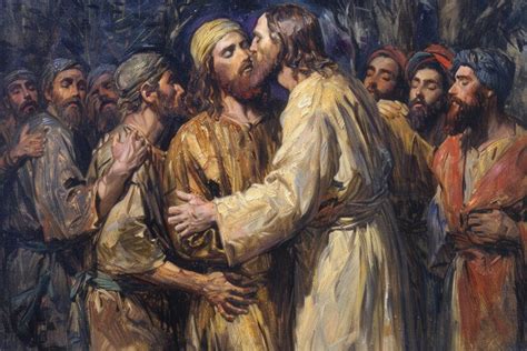 Premium Photo The Kiss Of Judas Dramatic Portrayal Captures Biblical