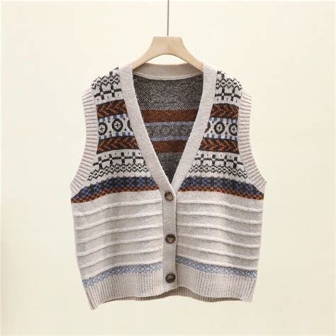 Áo Gile Len Cài Cúc Họa Tiết VinTage Dáng Ngắn Ao Gile Style Hàn Quốc Hot Hit Thu Đông Năm Nay