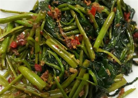 Resep Tumis Kangkung Terasi Pedas Oleh Nk Putri Cookpad