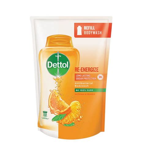 Dettol Shower Gel Antibacterial Body Wash Refill Pouch Re Energize