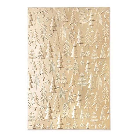 Sizzix D Embossing Folder Christmas Tree Pattern