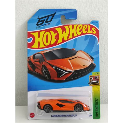 Hot Wheels Lamborghini Sian Fkp 37 Orange Shopee Malaysia
