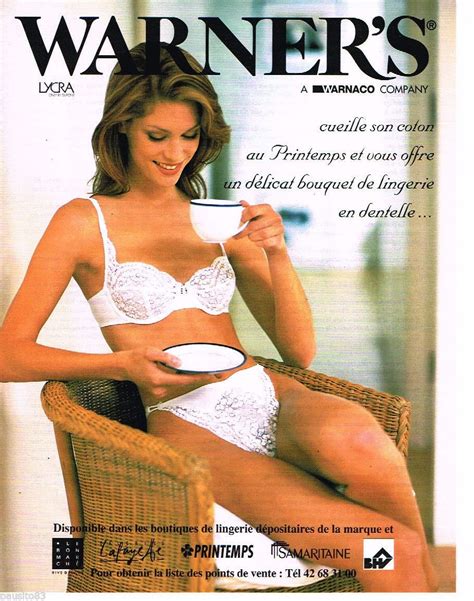 PUBLICITE ADVERTISING 085 1996 WARNER S Soutien Gorge Sous Vetements