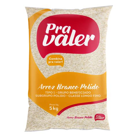 Arroz Branco Tipo Pra Valer Pacote Kg Clube Extra