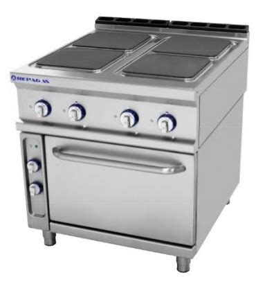 Cocina Industrial El Ctrica Gama Placas Con Horno Ce