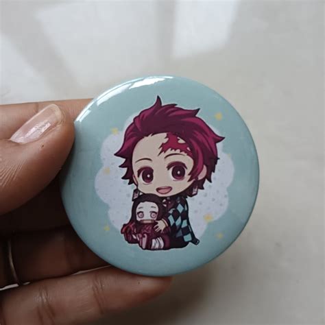 tanjiro badge dipped  doodles