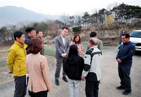 하승철 하동군수 악양면 화재 피해 세대 위문 경남연합일보