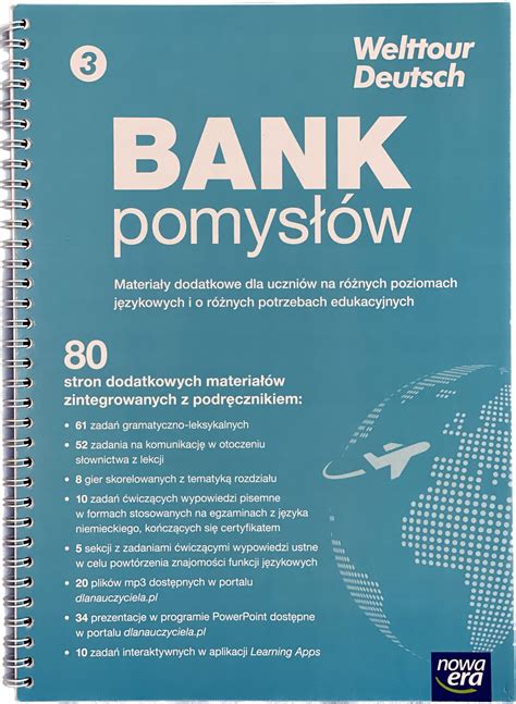 WELTTOUR DEUTSCH 3 BANK POMYSŁÓW DLA NAUCZYCIELA 12956663272