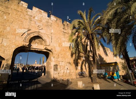 Dung Gate Of The Old City Of Jerusalem Stock Photo Alamy