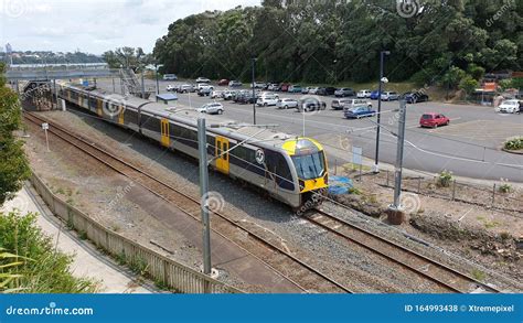 An Auckland Transport Commuter Train Editorial Stock Photo - Image of ...