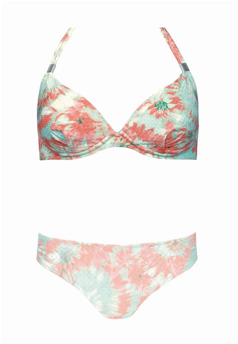 G Ra Od Bikini Wi Zana Na Szyi W Pastelowe Kwiaty Push Up Fg Sklep Feba