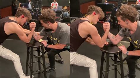 Zach Herron And Jack Avery Armwrestling Who Wins Youtube