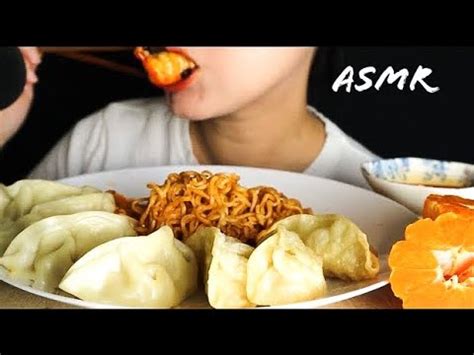 ASMR DUMPLINGS MI GORENG NOODLES CLEMENTINES YouTube