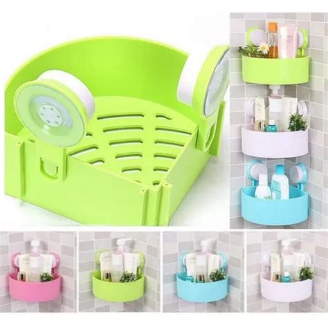 Buy Easy Install Triangular Shower Caddy Plastic Shelf Bathroom Corner