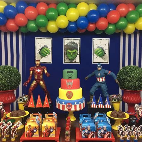 Festa Simples Os Vingadores - Festa vingadores 70 ideias poderosas e passo a passo para fazer a sua ...