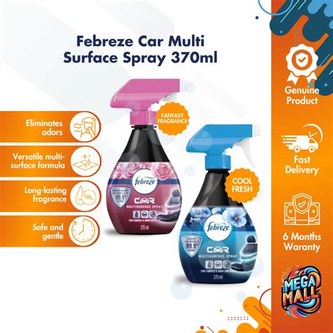Febreze Car Multi Surface Spray 370ml Floral Fantasy Fragrance For