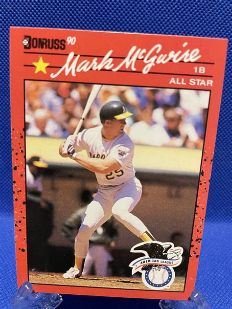 Mark McGwire 697 1990 Donruss Baseball Card Error Toys Hobbies