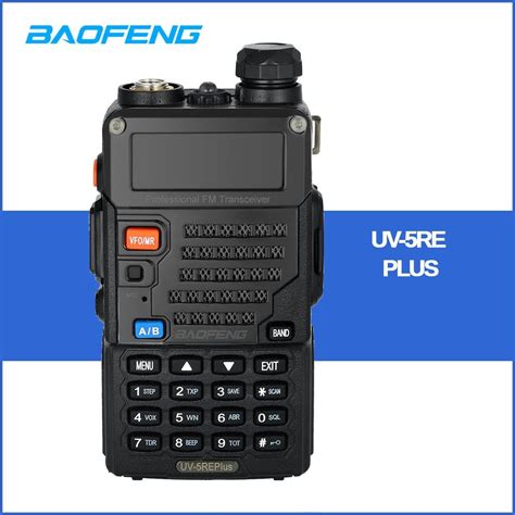 BaoFeng UV 5RE Plus Talkie Walkie 128CH Dual Band VHF 136 174MHz UHF