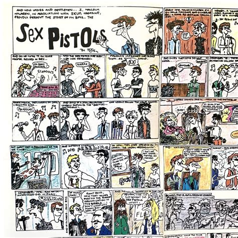 Sex Pistols US Never Mind The Bollocks Cartoon Promo Poster In Mint Condition