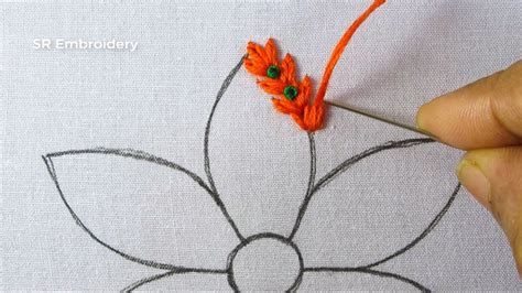 Latest Hand Embroidery Fantasy Flower Design Needlepoint Art Easy D