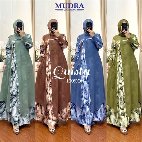 Jual Laras Syahnaz Asoka Maxy Gamis Dress Ceruty Mudra Hijab Dan Pinkan