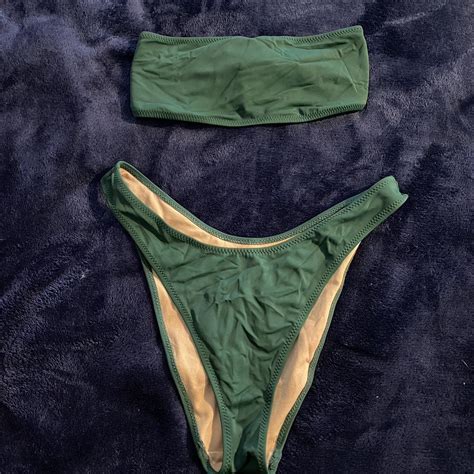 Small Pacsun Emerald Green Bikini Size Small Depop