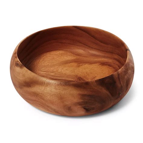 Sur La Table Acacia Wood Curved Serving Bowl Sur La Table