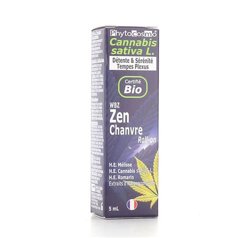 Phytocosmo Wbz S Rum Zen Chanvre Bio Roll On Ml