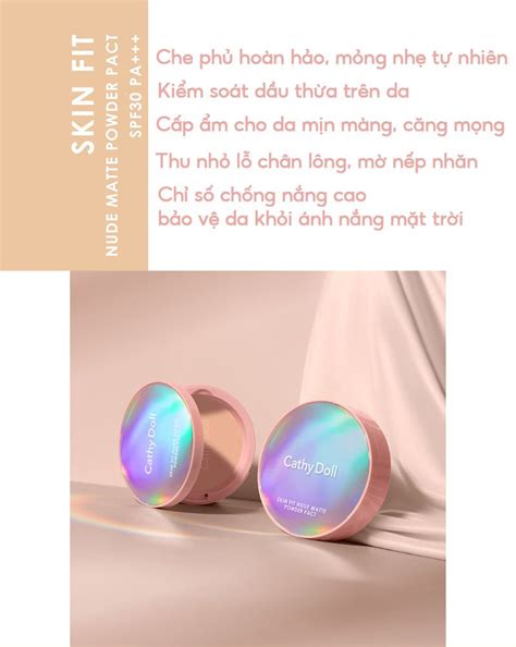 Cathy Doll Skin Fit Nude Matte Powder Pact Th Gi I Skinfood
