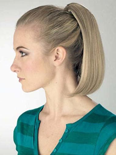 Queue De Cheval Synth Tique Blonde Lisse Compl Ments En Cheveux Queue