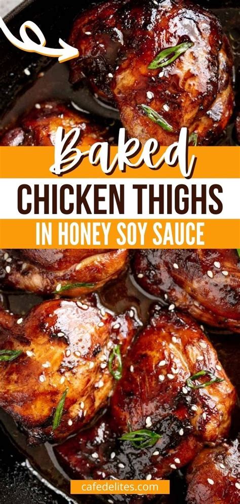 Baked Chicken Thighs In Honey Soy Sauce Chicken Recipes Usa