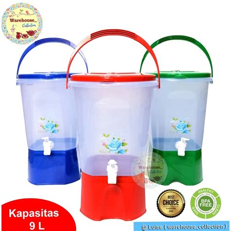 Jual Drink Jar Liter Tempat Air Dengan Keran Tong Kran Tempat