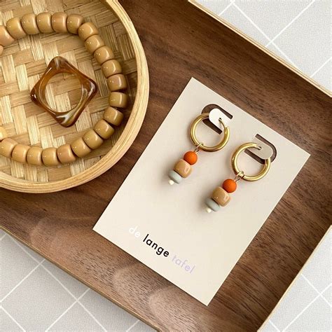 Oorbellen Orange Nude