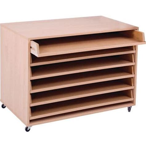 Mobile A1 Paper Storage Unit 754x1020 6 Drawers Manutan Uk