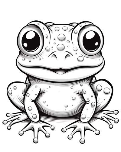 Cute Frog Coloring