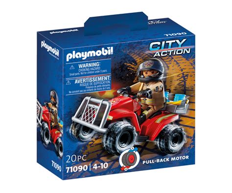 Pompier Et Quad Unit Playmobil V Hicules Et Figurines Jean Coutu