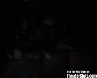Wild Anal Slut Gang Fucked In Porno Theater